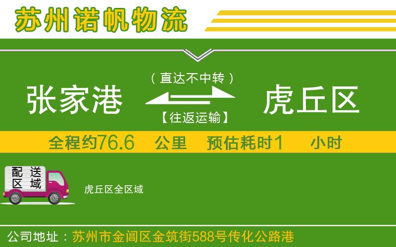 張家港到虎丘區(qū)物流公司