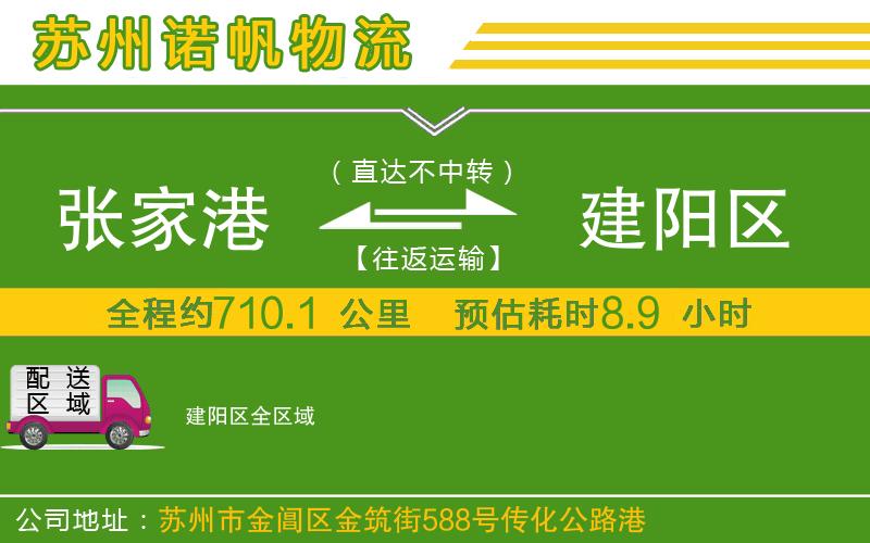 張家港到建陽(yáng)區(qū)物流公司