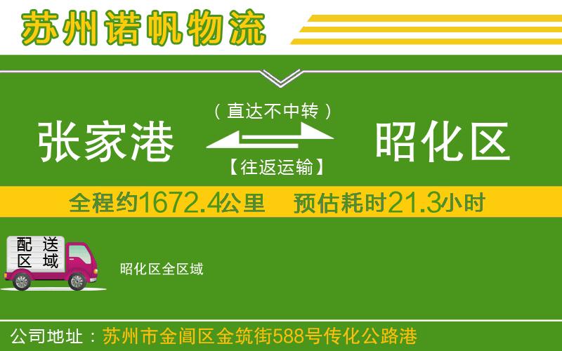 張家港到昭化區(qū)物流公司
