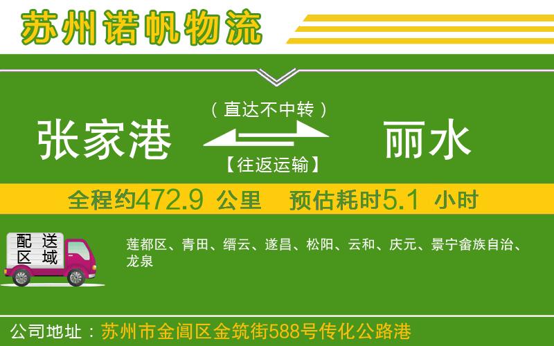張家港到麗水物流公司