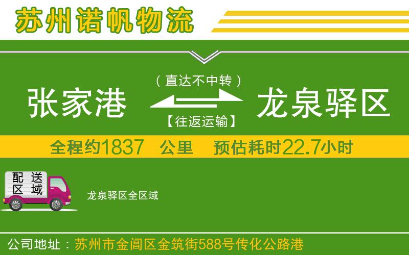 張家港到龍泉驛區(qū)物流公司