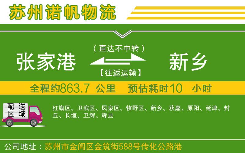 張家港到新鄉(xiāng)物流公司