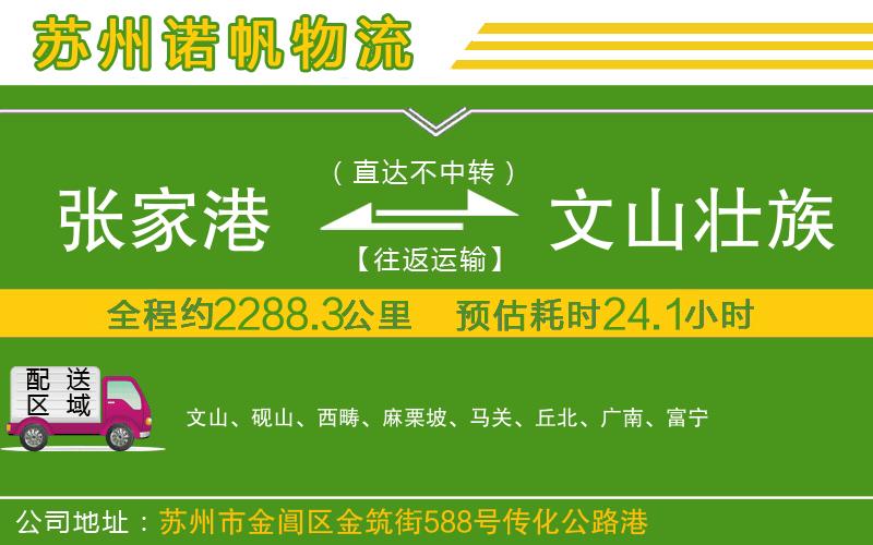 張家港到文山壯族苗族自治州物流公司
