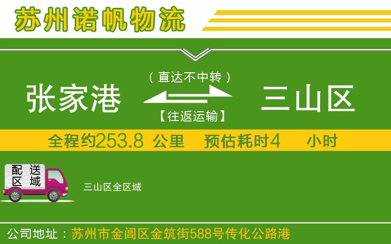 張家港到三山區(qū)物流公司