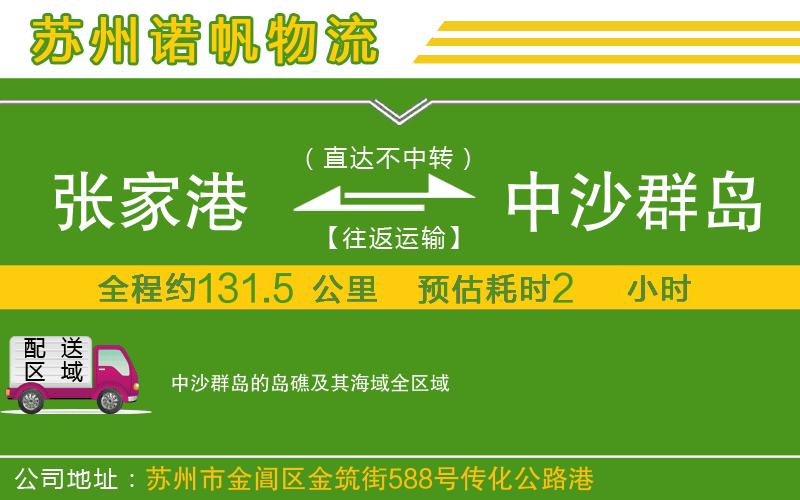 張家港到中沙群島的島礁及其海域物流公司