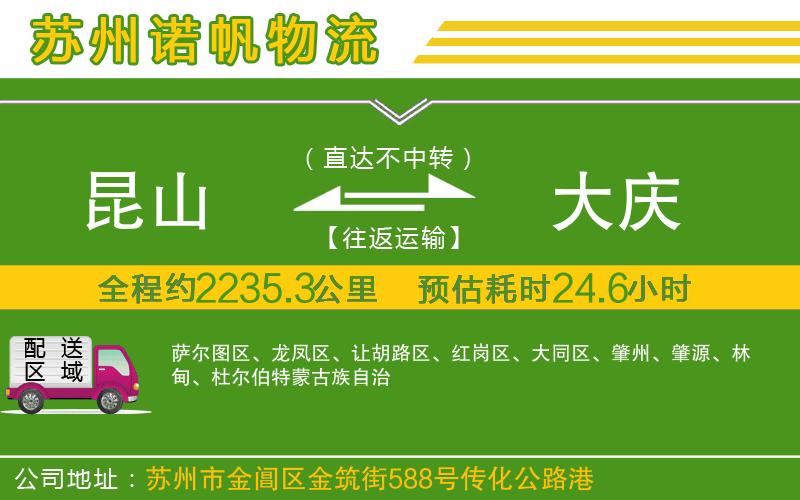 昆山到大慶物流公司