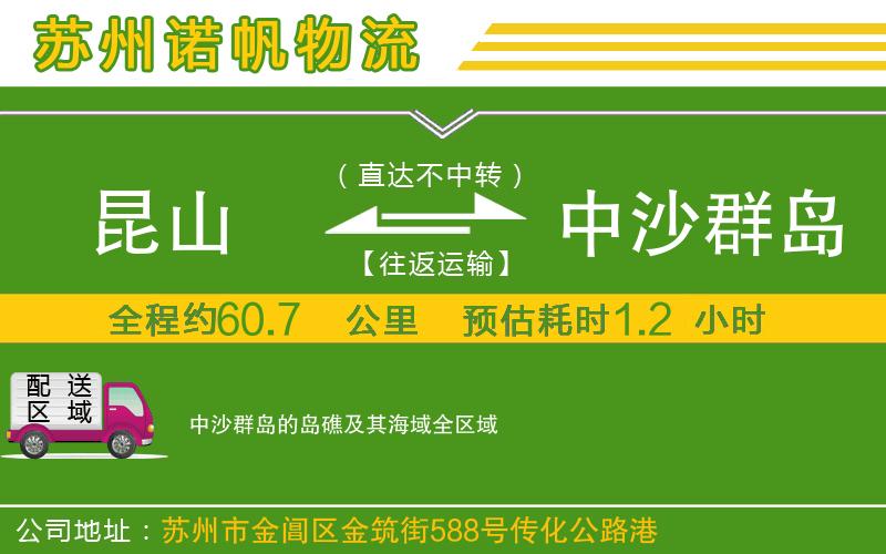 昆山到中沙群島的島礁及其海域物流公司